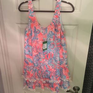 NWT Lilly Pulitzer Natashia Dress Pink Sun Ray S